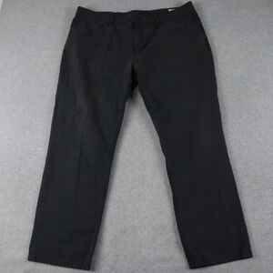 English Laundry Pants Mens 40x30 5-Pocket Trousers Travel Stretch Flex Dark Gray